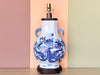 Blue and White Chinoiserie Lamp