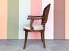 Shell Back Wood Accent Chair