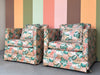 Pair of Palm Beach Chic Upholstered Chairs