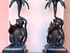 Brass Reading Monkey Bookends