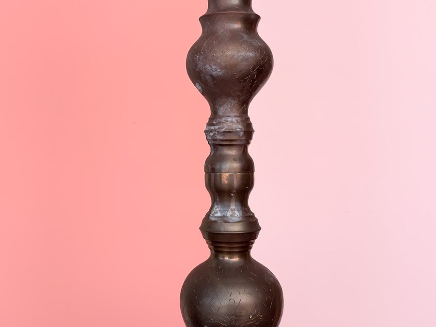Pair of Large Brass Candlesticks