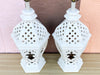 Pair of Palm Beach Chic Pierced Lamps