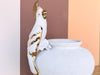 Plaster Parrot Cachepot