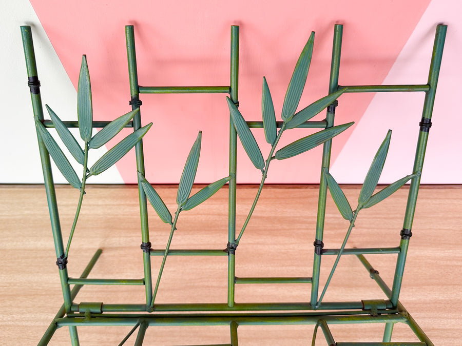 Folding Faux Bamboo Magazine Rack