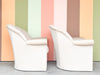 Pair of Shell Back Upholstered Chairs