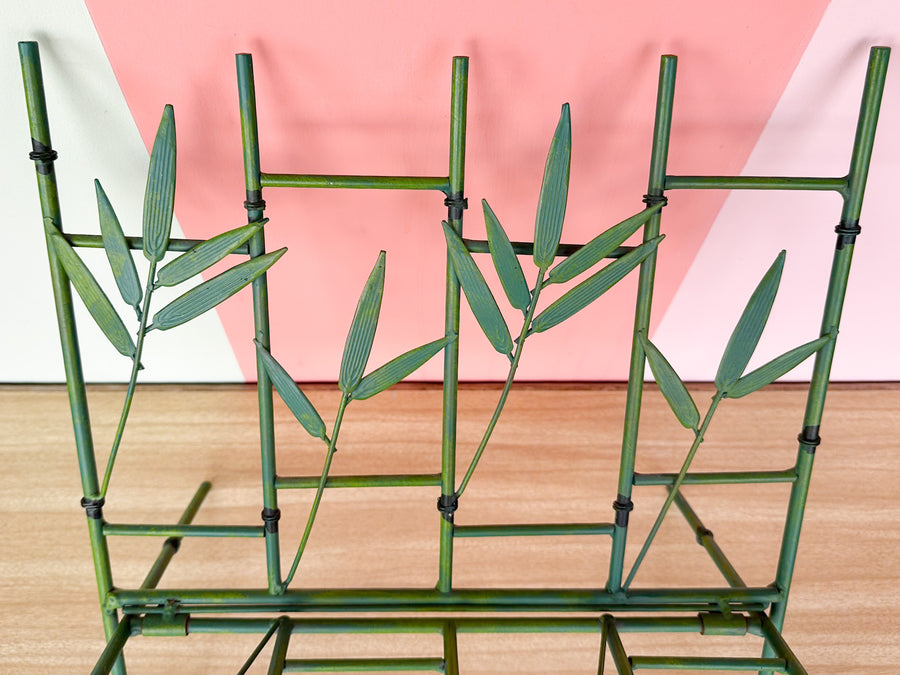 Folding Faux Bamboo Magazine Rack