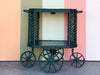 Braided Rattan Tea Cart