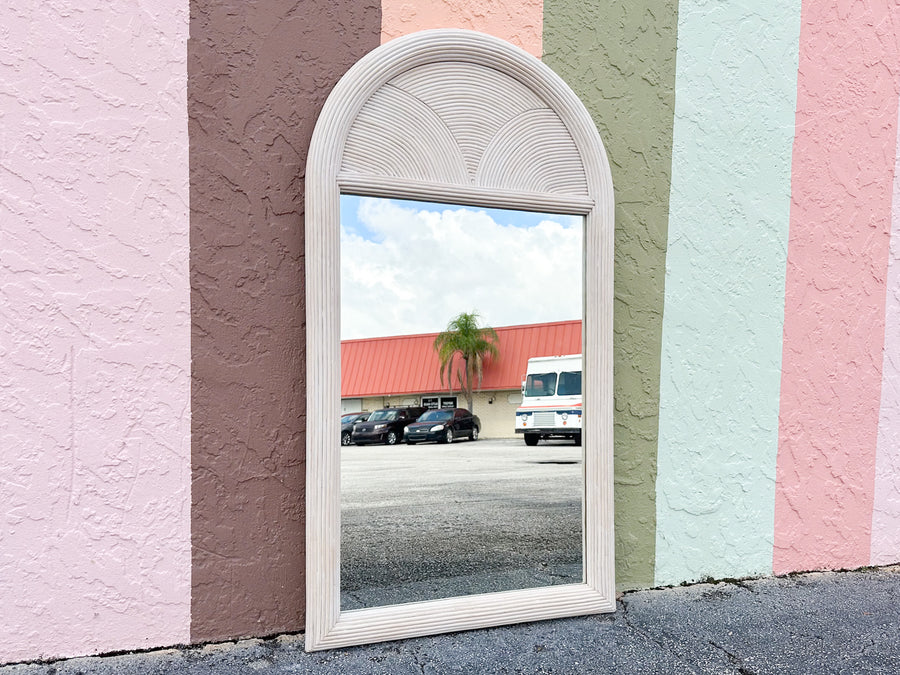 Coastal Cool Pencil Reed Mirror