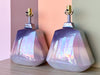 Pair of Lavender Ombre Ceramic Lamps