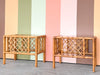 Pair of Island Style Rattan Side Tables