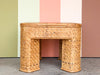 Ralph Lauren Style Woven Rattan Coffee Table