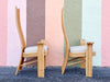 Set of Six Coastal Chic Rattan Dining Chairs