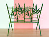 Folding Faux Bamboo Magazine Rack