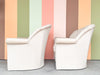 Pair of Shell Back Upholstered Chairs