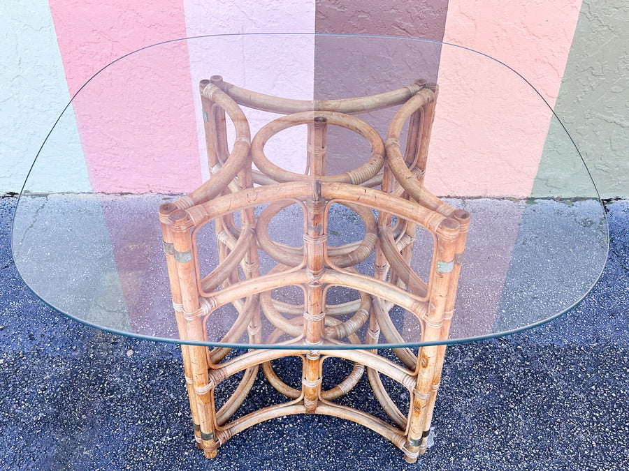 Island Style Rattan Dining Table