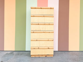 Island Chic Woven Rattan Tall Chest