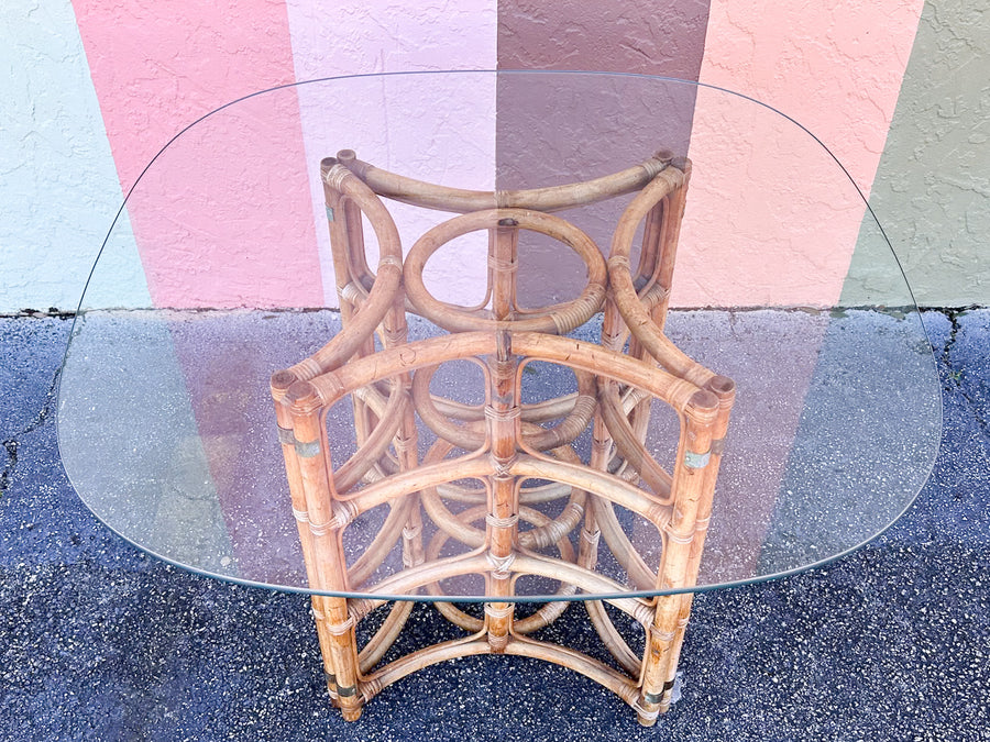 Island Style Rattan Dining Table