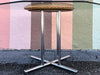 MCM Chrome and Wicker Dining Set