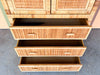 Island Style Rattan Wrapped Cabinet