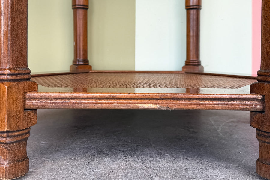 Pair of Handsome Faux Bamboo Side Tables