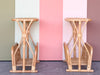 Pair of Rattan Magazine Side Tables
