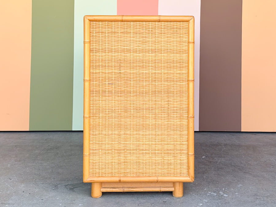 Coastal Rattan Credenza