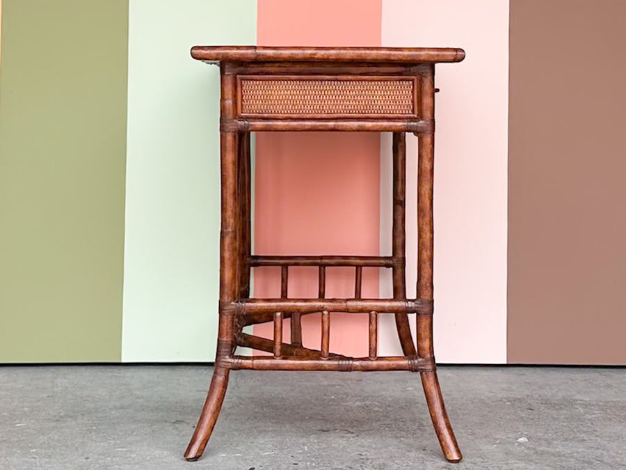 Petite Rattan Writing Desk