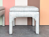 Pair of Upholstered Pagoda Stools
