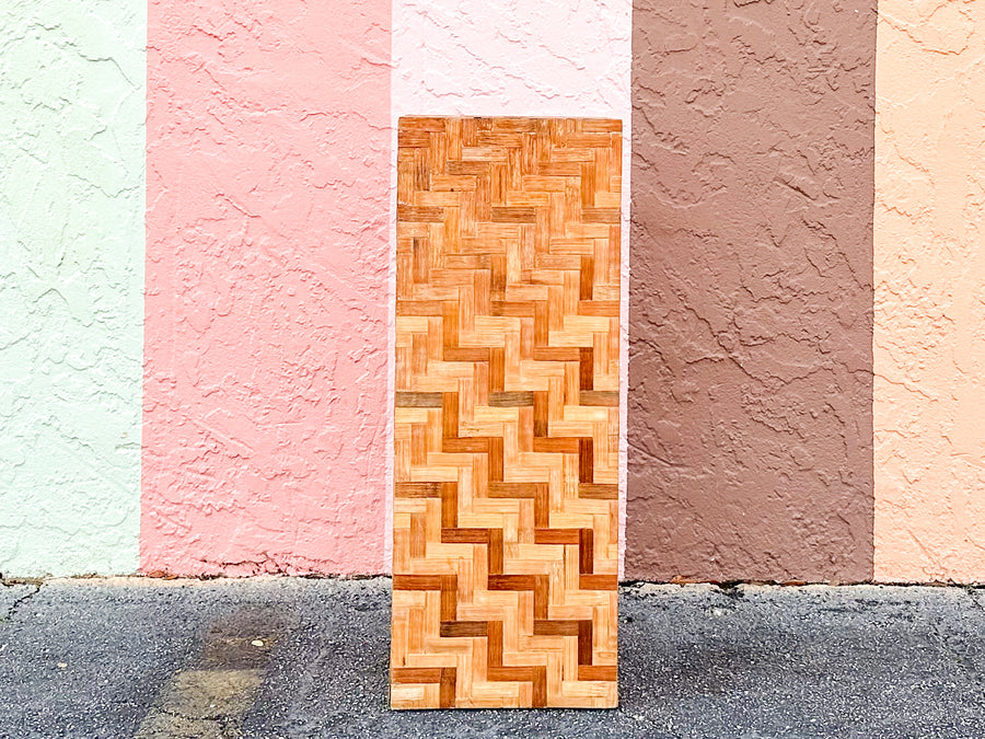 Woven Rattan Pedestal