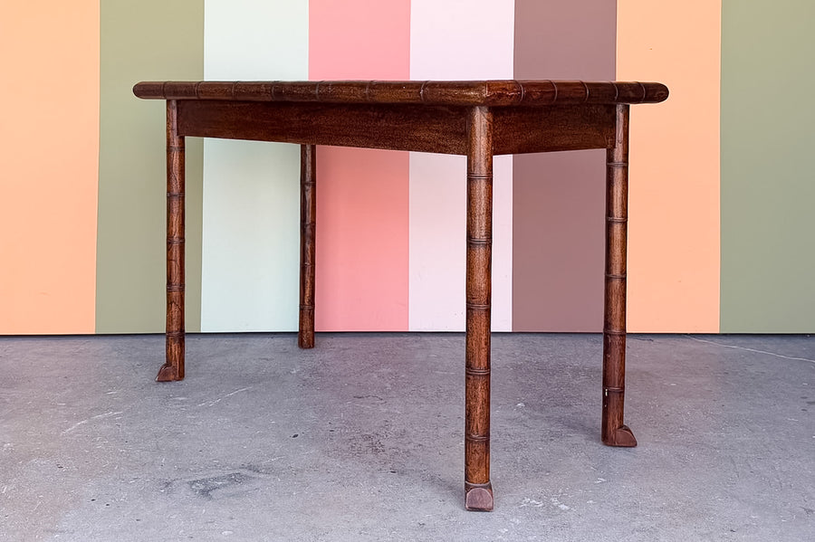 Handsome Faux Bamboo Wood Desk