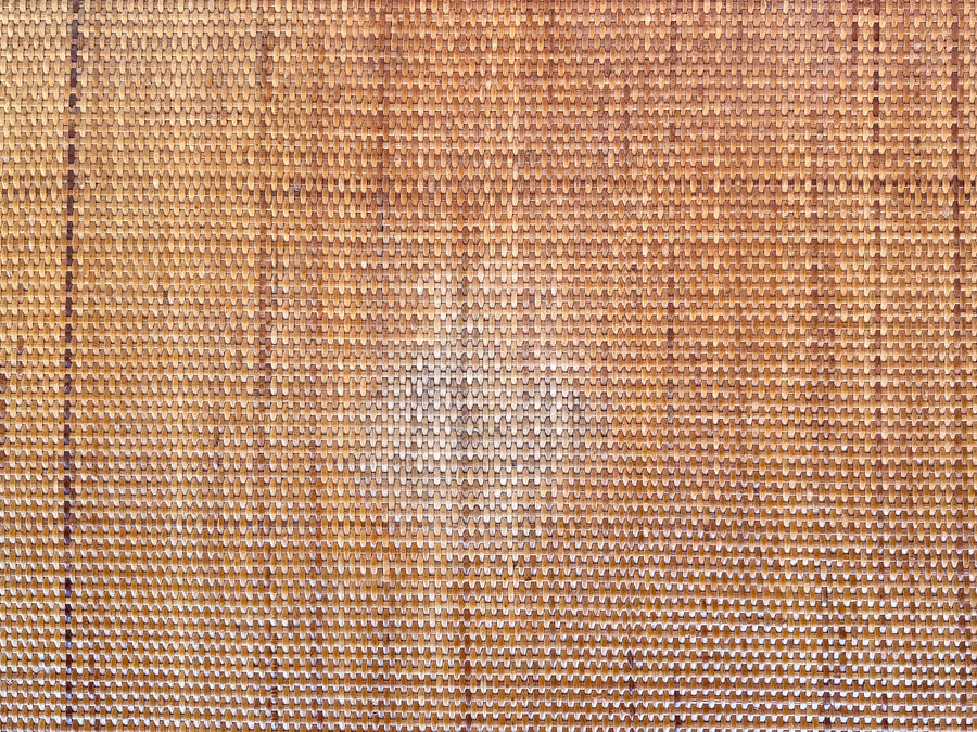 Large Rattan Wrapped Coffee Table
