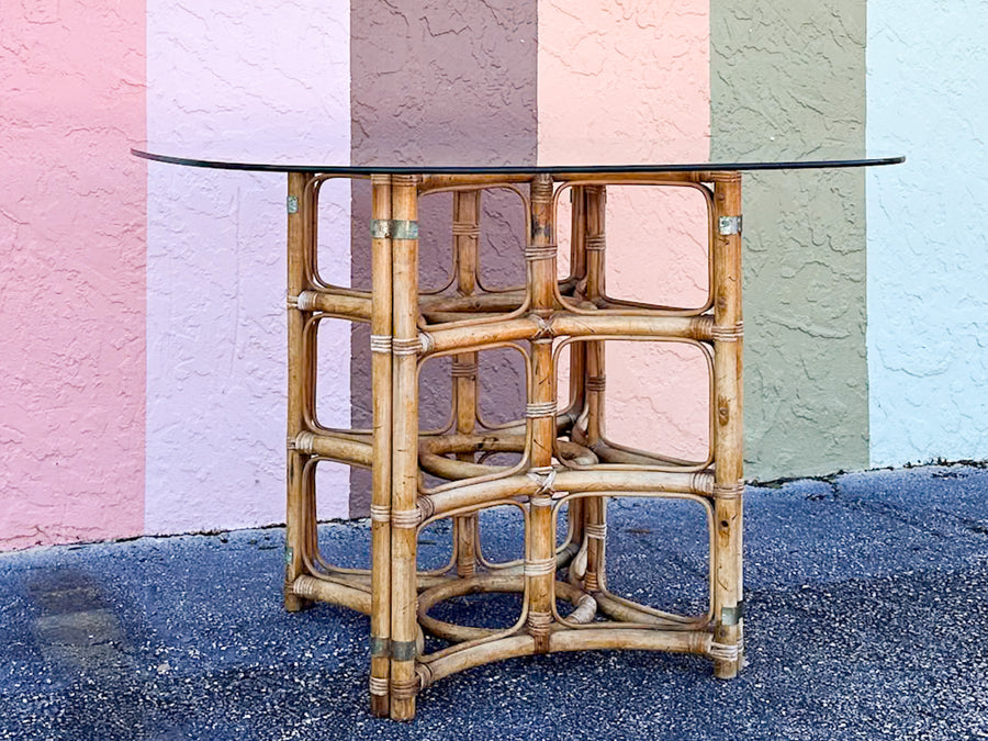 Island Style Rattan Dining Table