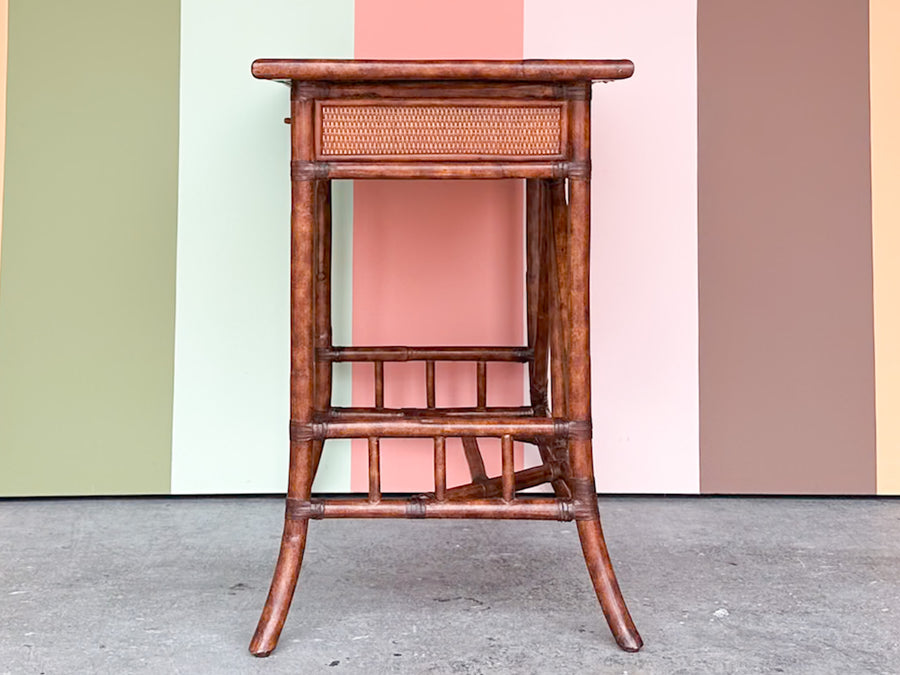 Petite Rattan Writing Desk
