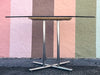 MCM Chrome and Wicker Dining Set