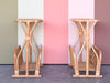 Pair of Rattan Magazine Side Tables