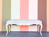 Pretty Pink Shell Motif Bench