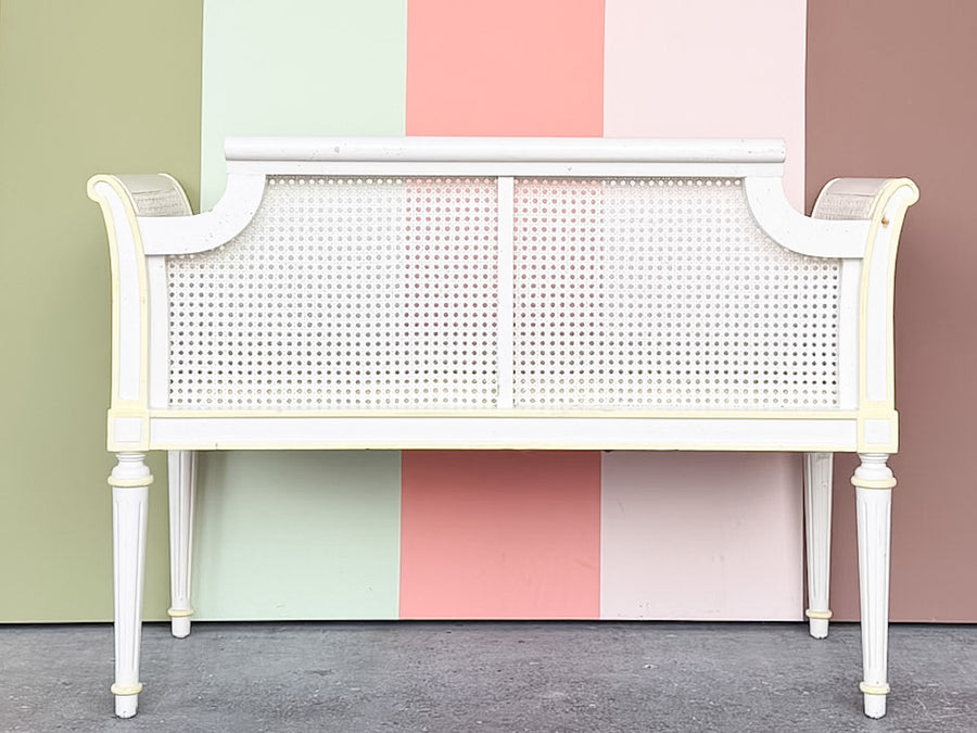 Regency Style Cane Bench
