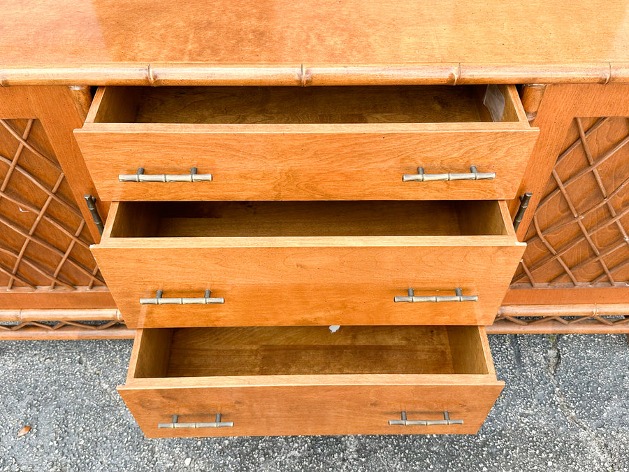 Handsome Ficks Reed Rattan Credenza