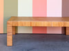 Large Rattan Wrapped Coffee Table
