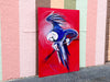 Flying Blue Parrot Original Painting
