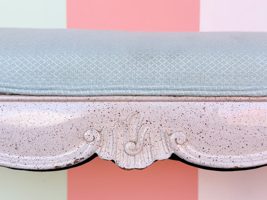 Pretty Pink Shell Motif Bench