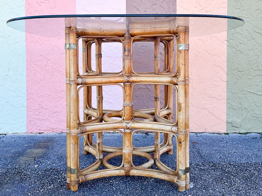 Island Style Rattan Dining Table