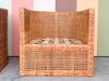 Pair of Coastal Style Rattan Barrel Chairs