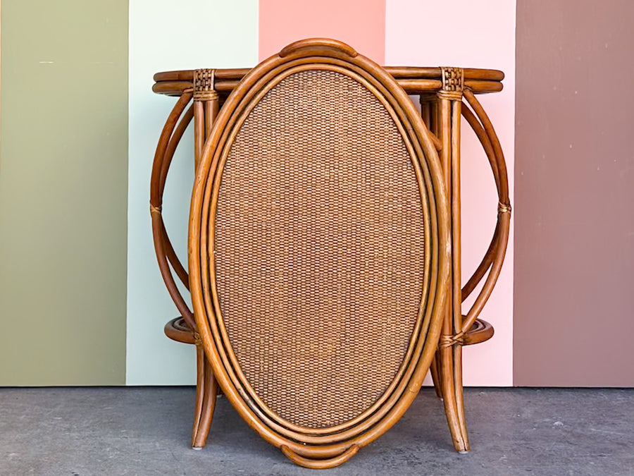 Island Style Rattan Bar with Removable Tray