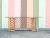 Coastal Chic Rattan Dining Table