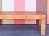Large Rattan Wrapped Coffee Table