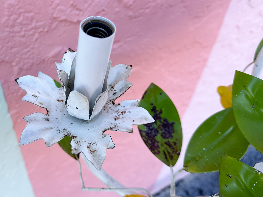 Lemon Tole Chandelier