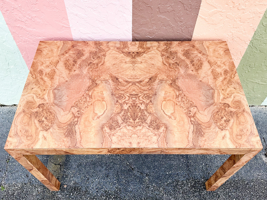 So 70s Faux Burl Wood Dining Table