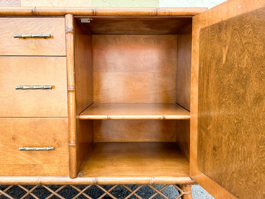 Handsome Ficks Reed Rattan Credenza