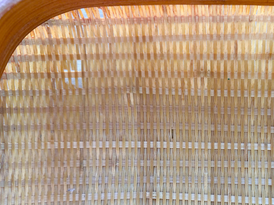 Pair of Rattan Elephant Trays